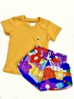 Conjunto T-shirt Amarelo