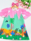 Vestido Lúdico Rosa Selva