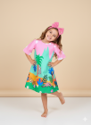 Vestido Lúdico Rosa Selva