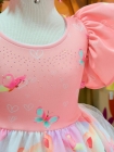 Vestido Encanto Rosa Ursinha Patins