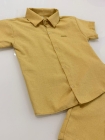 Conjunto Mauricinho Linho Mostarda