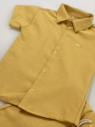 Conjunto Mauricinho Linho Mostarda