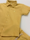 Conjunto Mauricinho Linho Mostarda