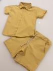 Conjunto Mauricinho Linho Mostarda