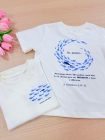 Camiseta Crist&atilde; Adulto e Infantil Peixinhos (Unissex)