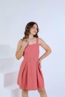 Vestido Juvenil Amanda Ros&ecirc; (Premium)
