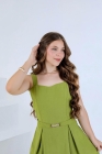 Vestido Juvenil Amanda Verde (Premium)